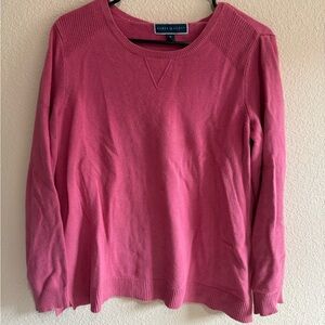 Karen Scott Women's  Pink Crew Neck Sweater
